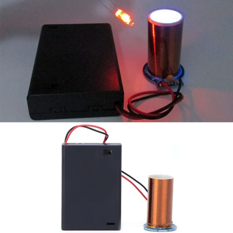 Mini Tesla Coil Battery Powered No Arc Remote Ignition Tesla Electronic DIY KitFinished Product