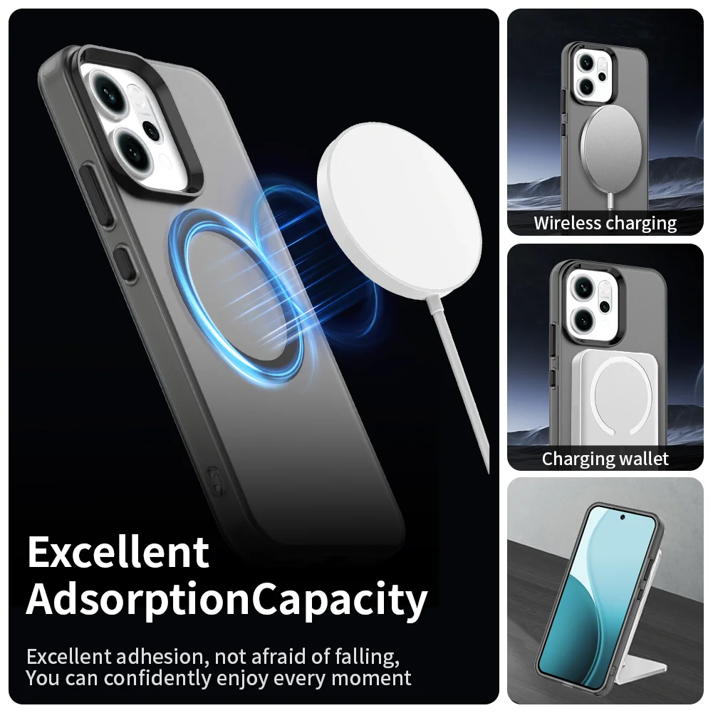 Magnetic Wireless Charging Case For OPPO Reno 14 Pro 14F Reno14 F