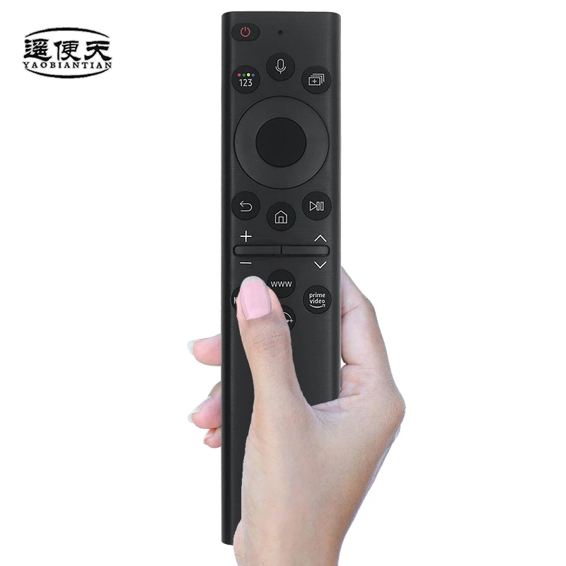 Solar Charging Voice Remote Control BN59-01385D Compatible with Samsung Smart Neo QLED Crystal UHD Series TV Voice Remote Contro