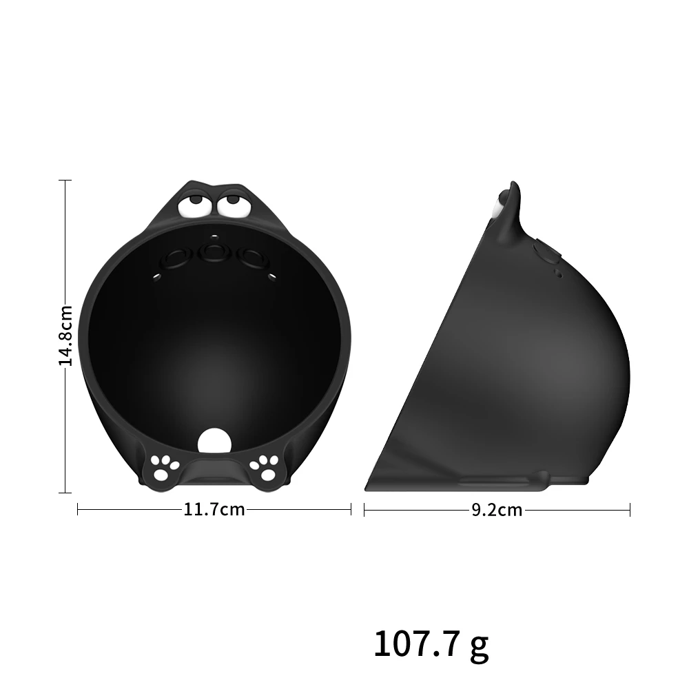 Funda de silicona para Amazon Echo Spot 2024, funda protectora portátil suave, impermeable y a prueba de polvo para accesorios de altavoz Echo Spot