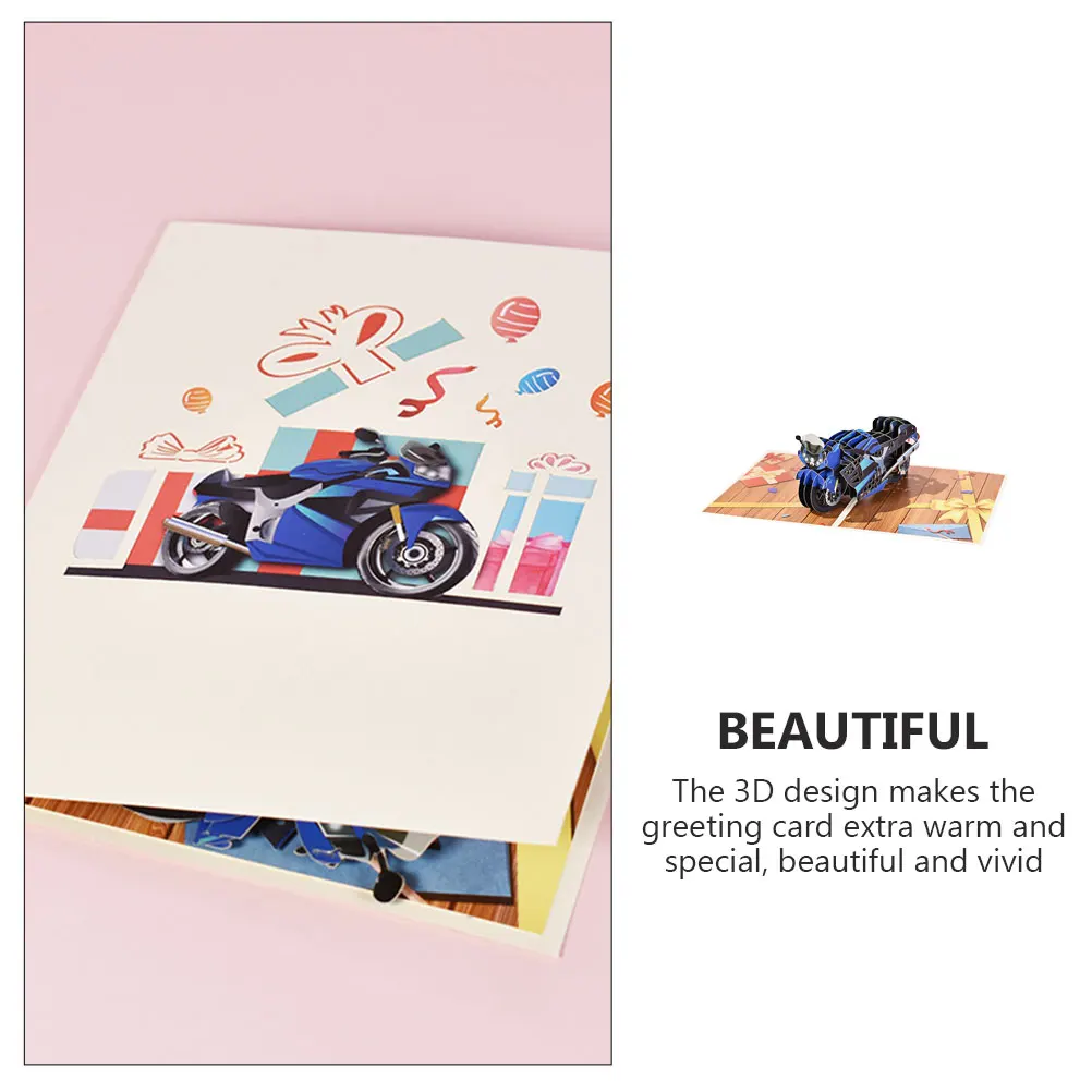 

3D Greeting For Father'S Day Unique Design Birthday Card For Dad Festival Blessing Cards Wishes Gift Cards Lightweight Portable