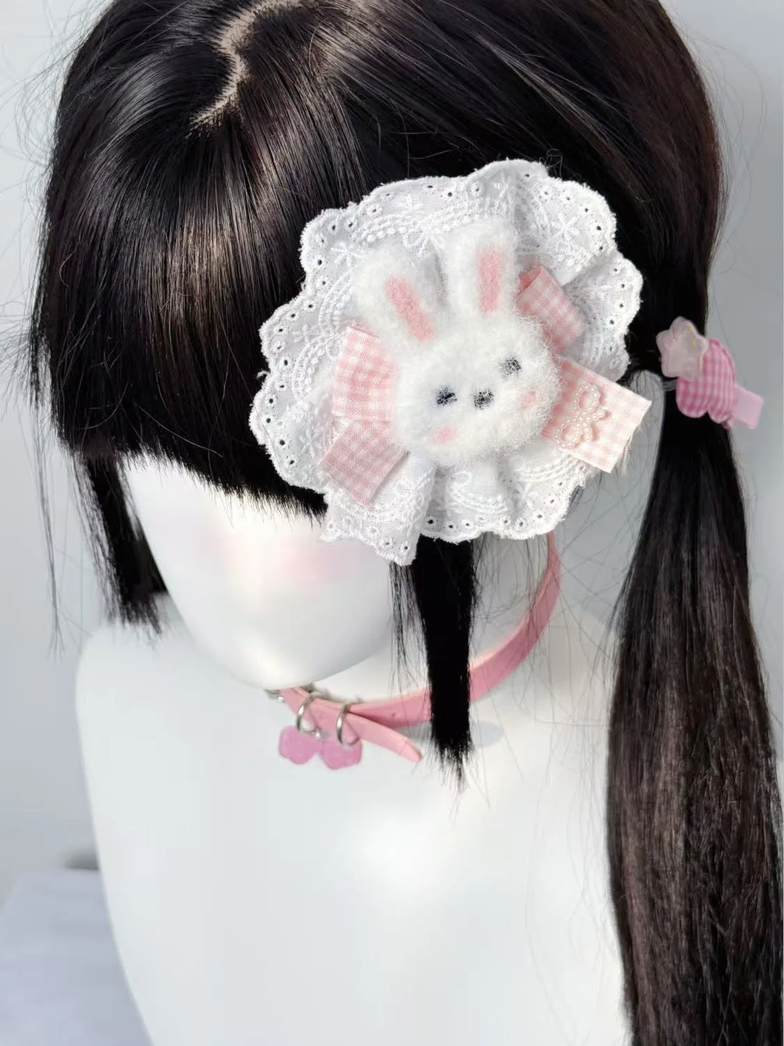 Cute Cartoon Plush Rabbit Princess Hairpins Lolita Girls Hair Clips Barrettes Accessories Hairclip Headwear Headdress Ornament