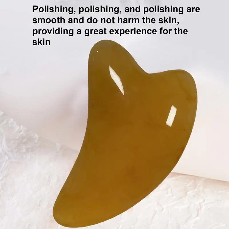 Herramienta de masaje Facial Gua Sha para el cuidado de la piel, masajeador Facial manual, herramienta de escultura Facial, resina Natural para el cuidado de la piel Facial