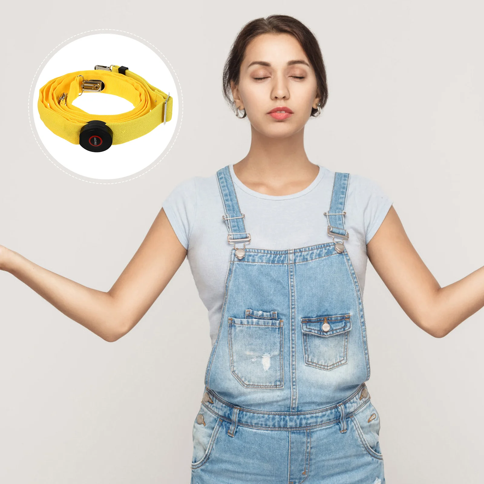 Tirantes brillantes con luz Led, tirantes ajustables en forma de Y con Clip, color amarillo, para pantalones cortos vaqueros, hombres y mujeres, fiesta luminosa, Festival