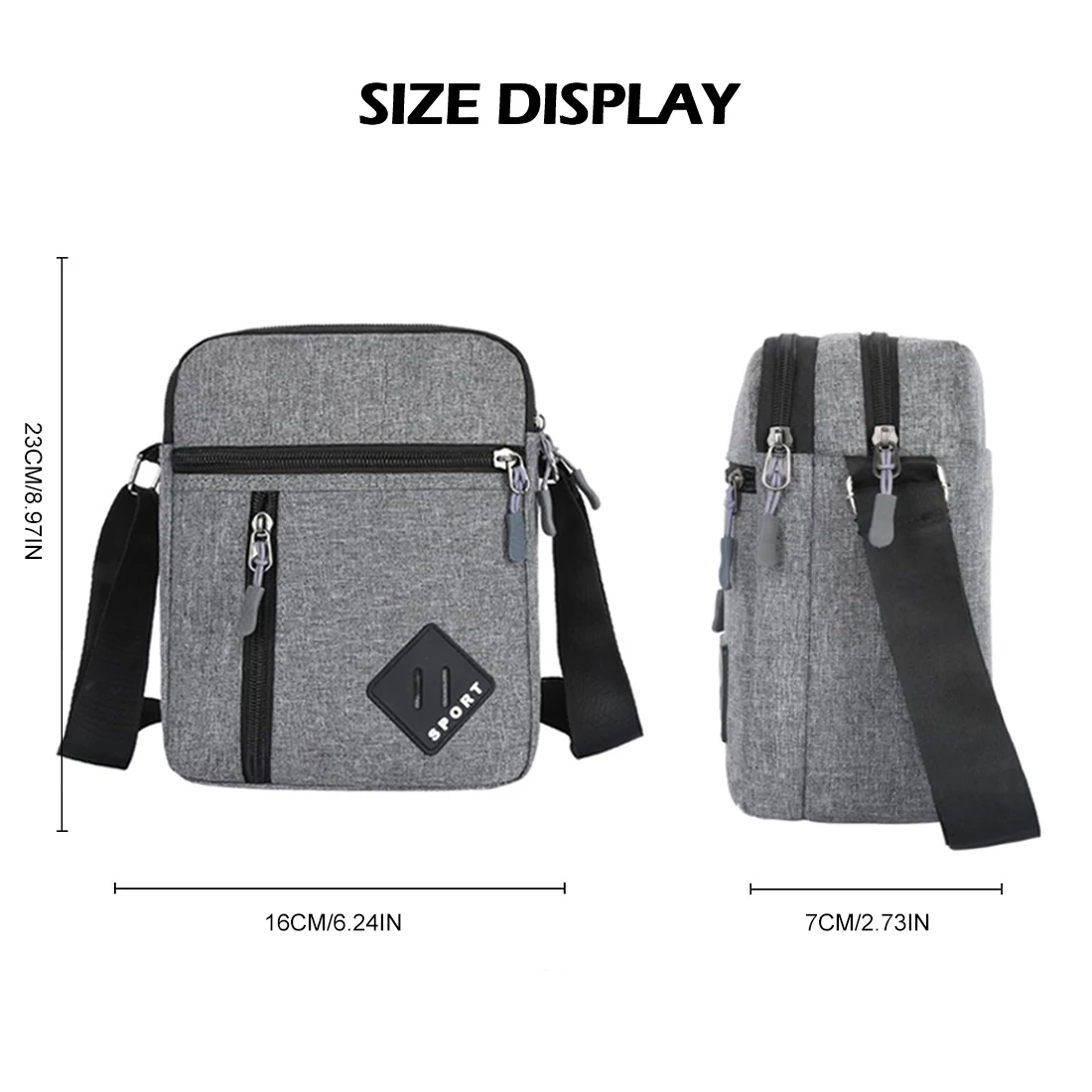 2024 Heren Messenger Bag Crossbody Schoudertassen Heren Kleine Sling Pack Voor Werk Bedrijf Waterdichte Oxford Packs Tas Tas