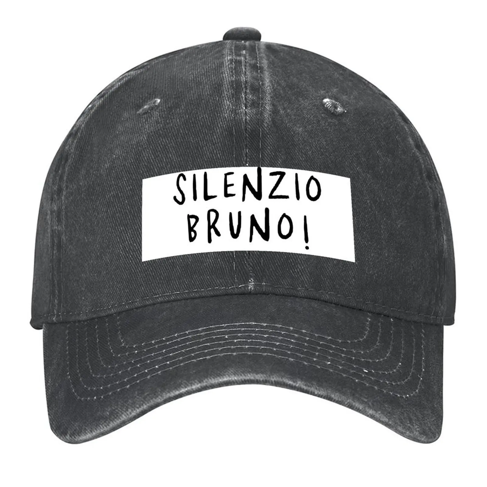 

SIlenzio Bruno, Quote, fan art of the Movie Baseball Cap black Sports Cap Beach Golf Hat Caps For Men Women's