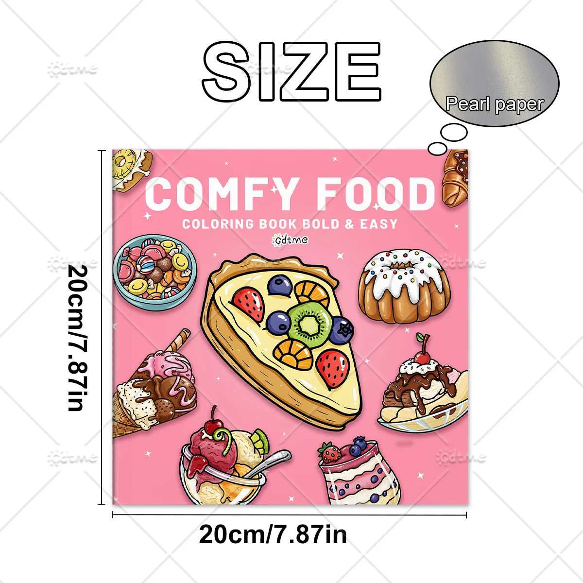 DELICIOUS FOOD Coloring Book for Adults Featuring Cute Cozy Daily Activities for Relaxation (Cozy Spaces Coloring)