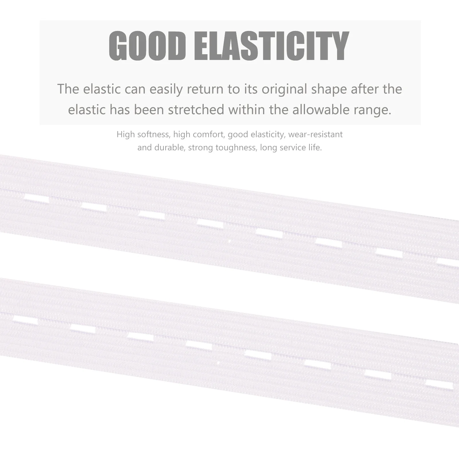 

1 Roll Crochet Maternity Waistband DIY Elastic Polyester Buttonhole Stretch Band Adjustable Sewing Elastic for Waist Skirts