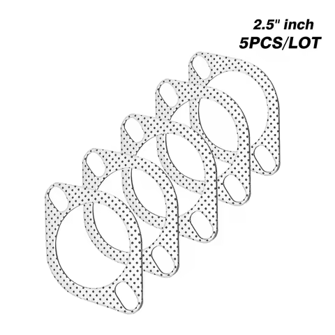 CNSPEED 63mm Aluminum 2.5 inch Car Engine Exhaust Gasket Downpipe Flange Universal Exhaust Pipe Gasket 5pcs/Lot