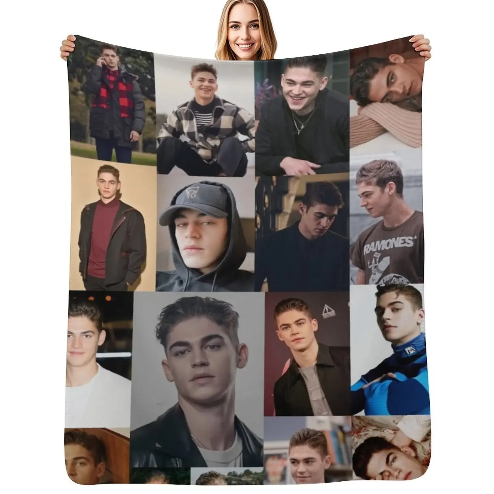 

Hero Fiennes Tiffin Design Throw Blanket Hairy Soft Plush Plaid Thin Vintage Blanket