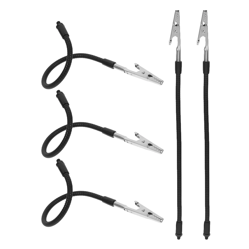 

5 pcs Soldering Fixing Fixture Universal Clamp Sturdy Material Pcb Repair Workbench Grip Magnifying Lamp Metal Soft Arm Welding