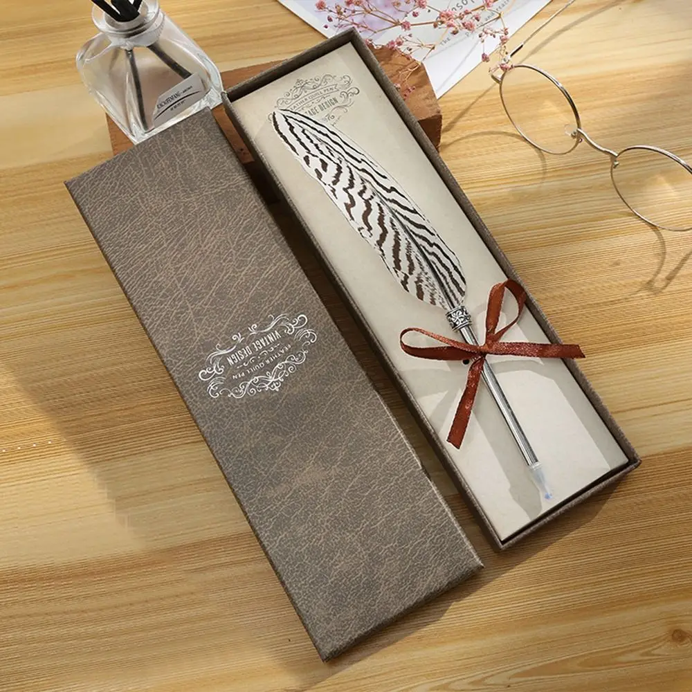 

Stationery Exquisite Gifts School Office Teachers'Day Neutral Gel Pen Quill Pen Boxed Ballpoint Pen Gift Boxed ball-point pen