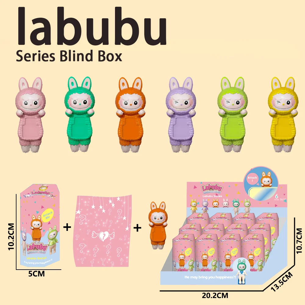 Anime Labubu Blind Box Series Desktop decoration The Monsters Vinyl Face Doll Heart-Moving Macaron Doll Blind Box Figure Gift