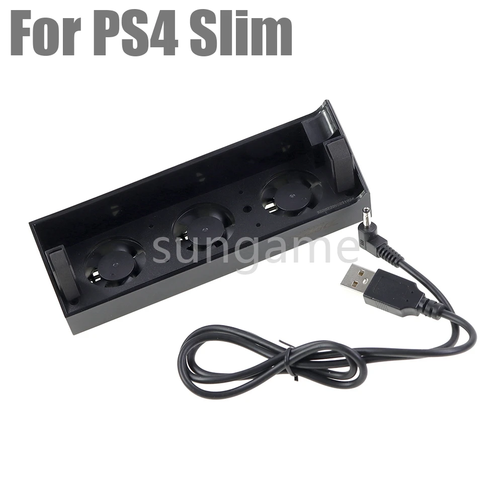 

Комплект из 1 вентилятора-охладителя для PS4 Slim, аксессуары для консоли, подставка, крепление для игровой приставки