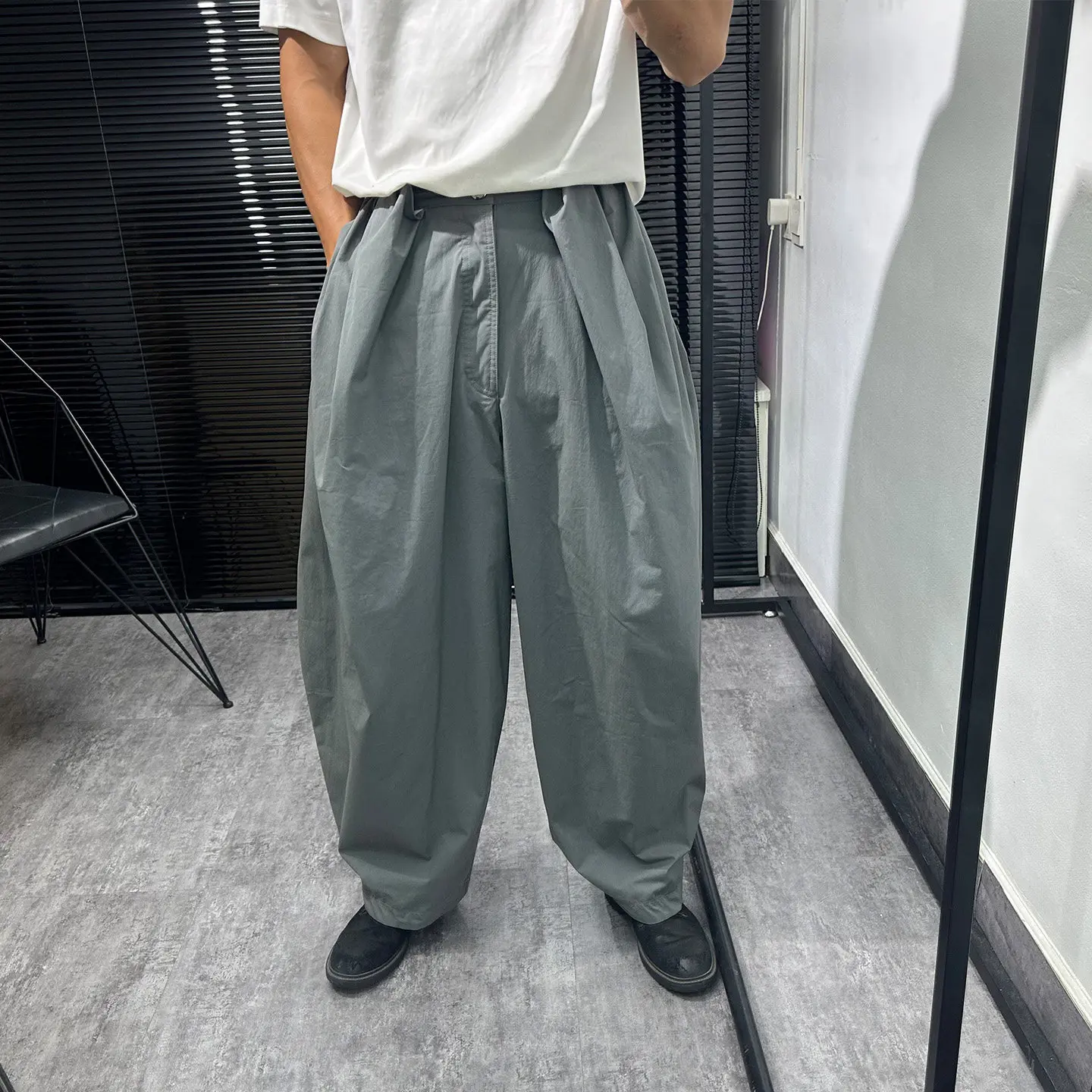 Avant-Garde Dark   Niche Three-Dimensional Pocket Overalls Men's Autumn Loose Retro Idle Style All-Matching Casual Pants