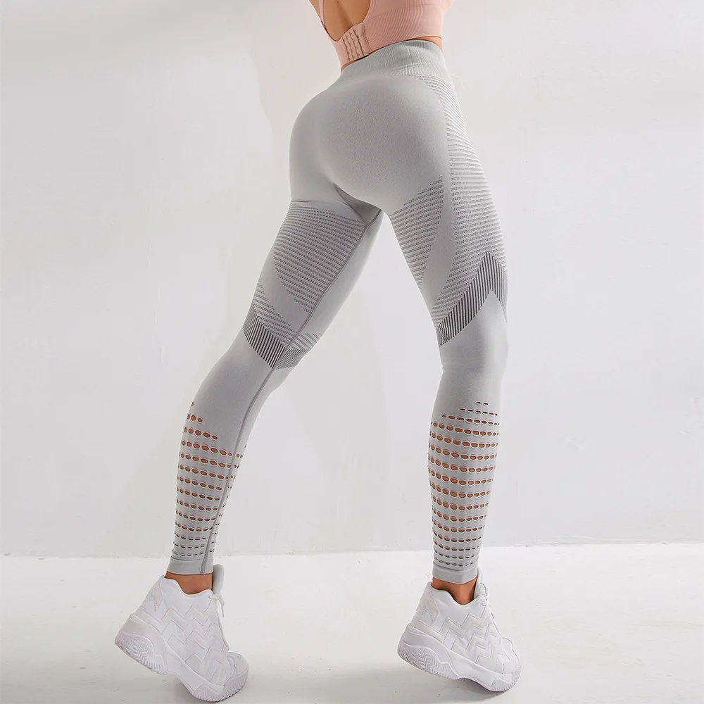 2024 Women's Gym Legging Pants Fashion Control Butt Lifting Pocket Design Casual Skinny Ankle-length Yoga Pants Fitness L66