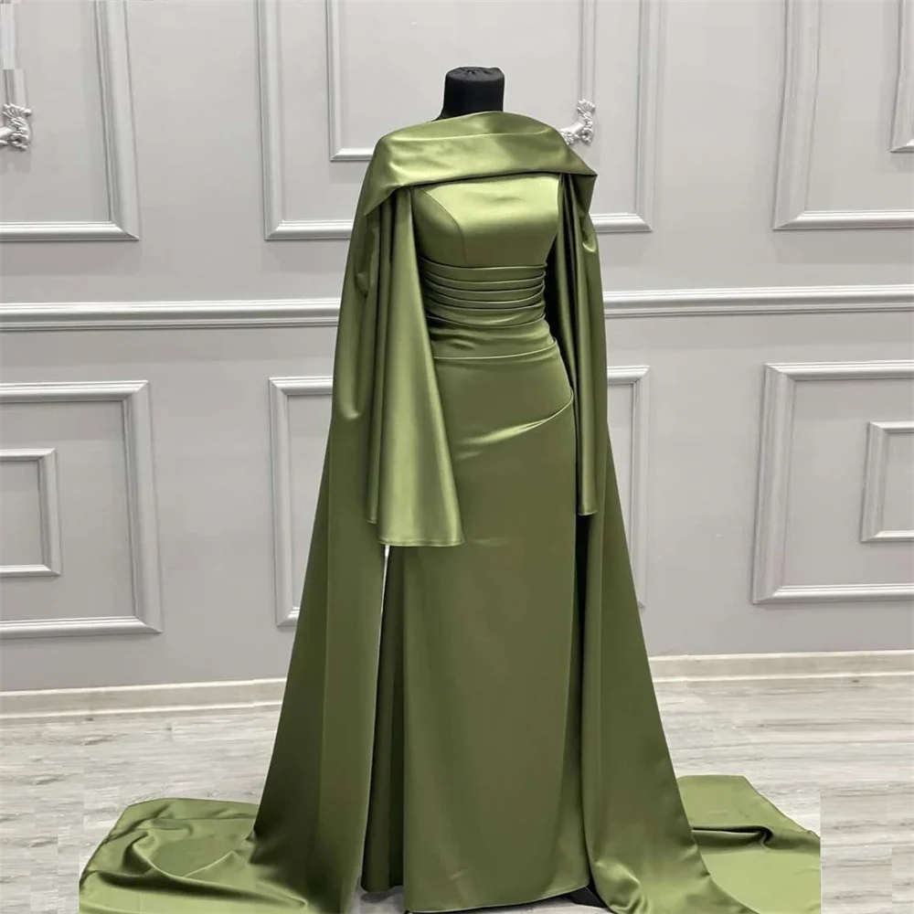 Customized Evening Gown Dearin Asymmetrical A-lineFloor Length Skirts Draped Shirred Ruffle Bespoke Occasion Dresses Formal Pr