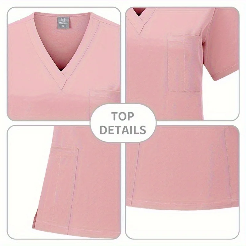 Lightweight Nurse with 2-Piece Design: Comfortable & Stylish for Summer Spa Pet Clinics & Staff