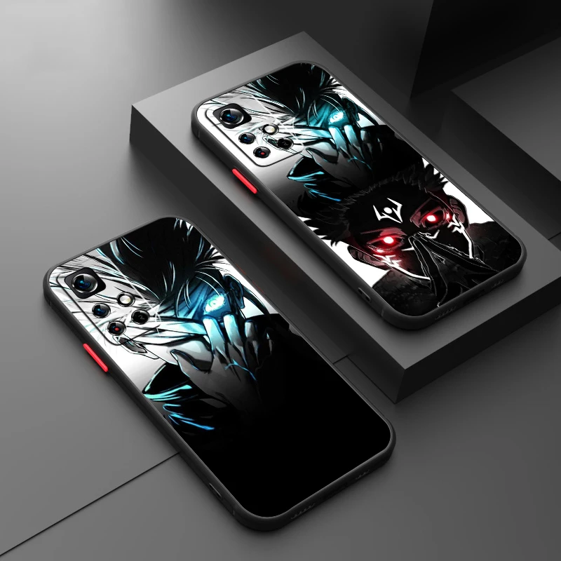 

Anime Comics Jujutsu Kaisen Art Frosted Translucent For Redmi Note 13 12 12S 12T 11 11T 11E 10 10S 9 Pro Plus 5G Back