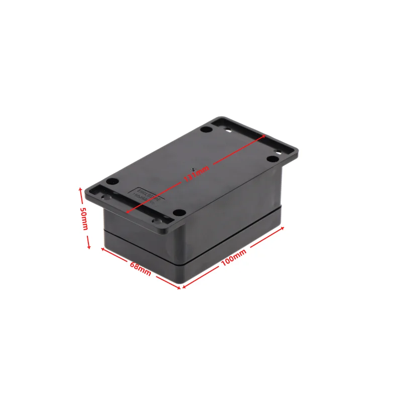 1pcs100x68x50mm ABS Plastic Enclosure Waterproof Electronic Project Box Black DIY Enclosure Instrument Case Electrical Supplies