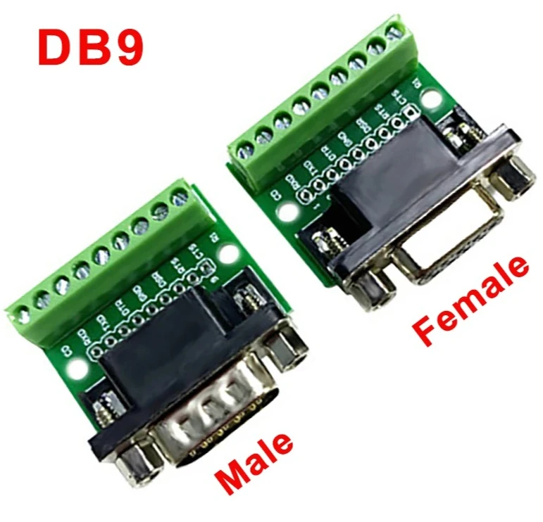 1 RS232 المسلسل إلى محطة أنثى ذكر محول موصل تحويل مجلس DIY9 دبوس موصل لحام DB9