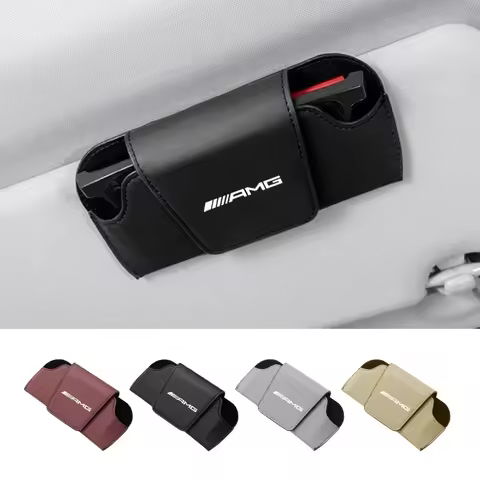 Car Sunglasses Holder Case Sun Visor Glasses Box For Mercedes Benz AMG W204 W205 W203 W211 W201 W210 W108 W124 W190 W202 W212