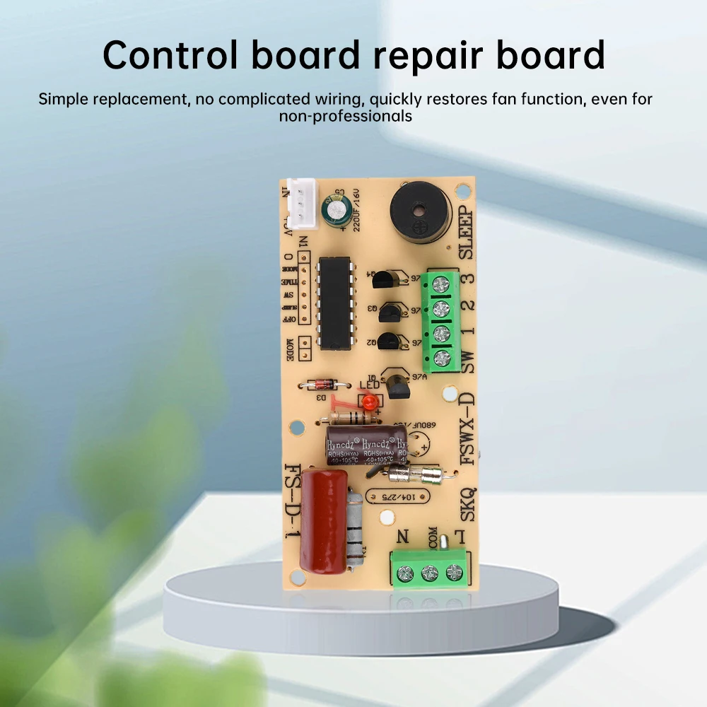 Electric Fan Universal Repair Board with Controller Remote Control Modified Circuit Board Fan Control Board Repair Board