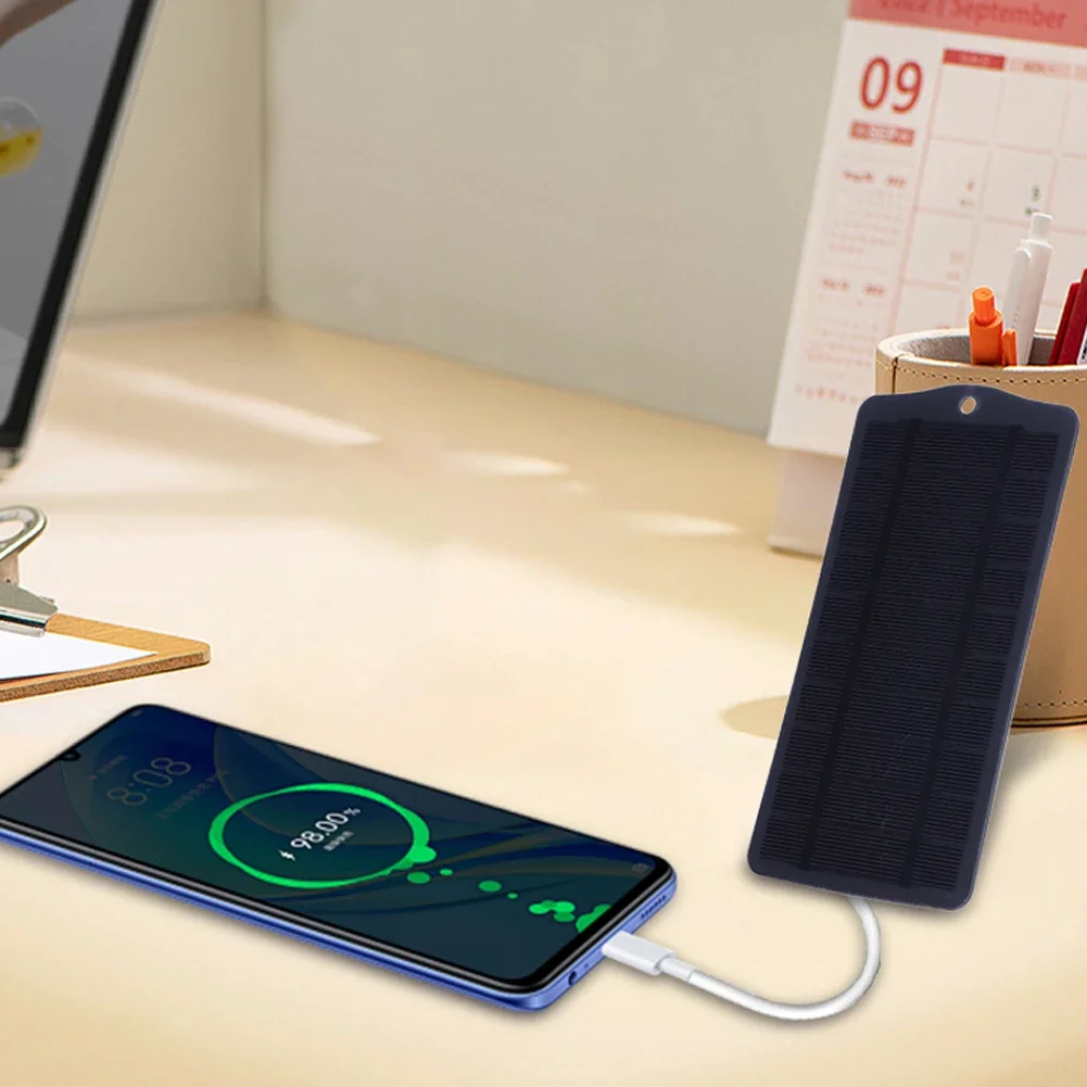 2.5 واط 5 فولت لوحة طاقة شمسية الخلايا الضوئية USB مقاوم للماء شاحن الهاتف المحمول شاحن البطارية الشمسية لبطارية 3.7-5 فولت #5