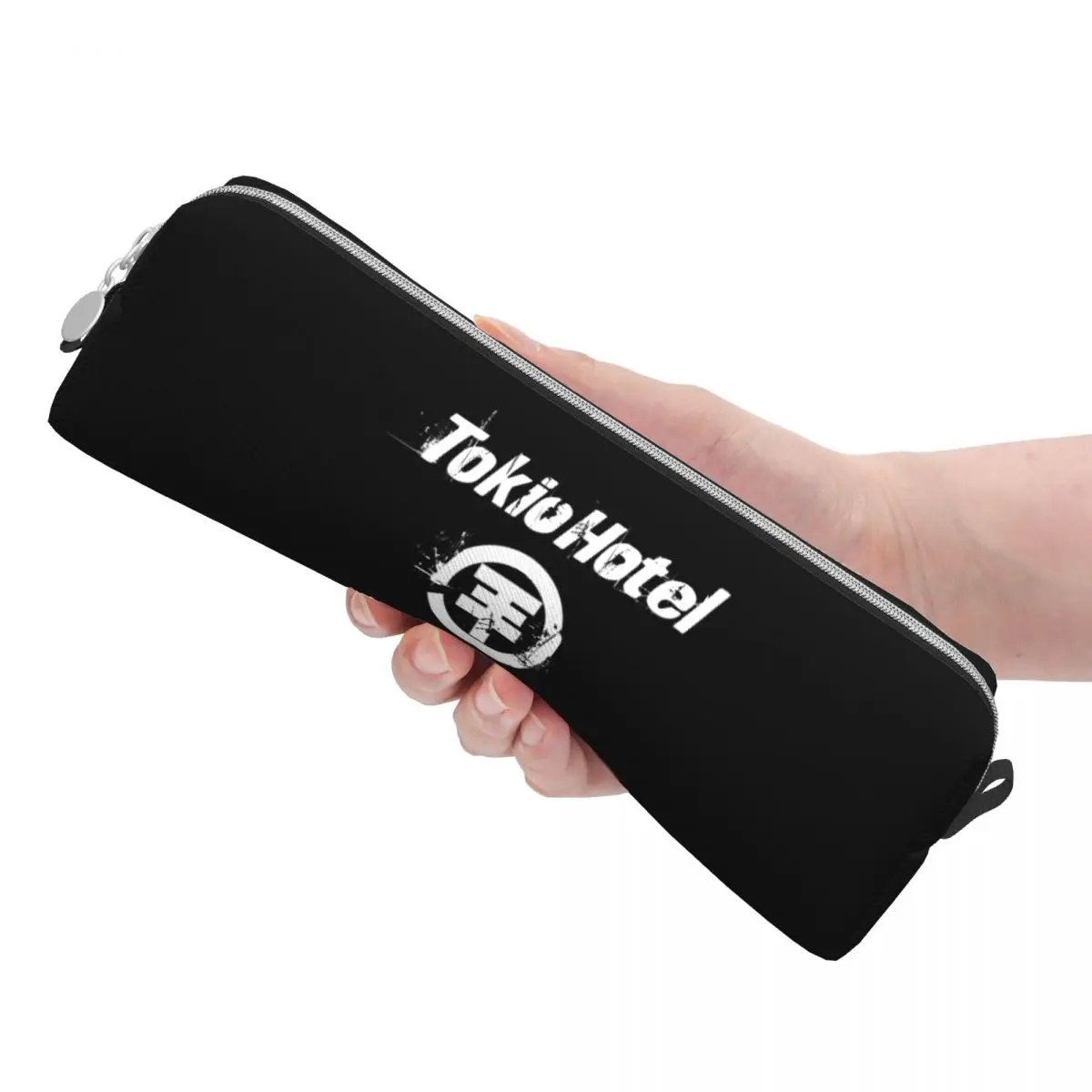 Imagem -03 - Tokio Hotel Logo Lápis Case Classic Rock Pen Bolsa Presente do Estudante Grande Capacidade Material Escolar