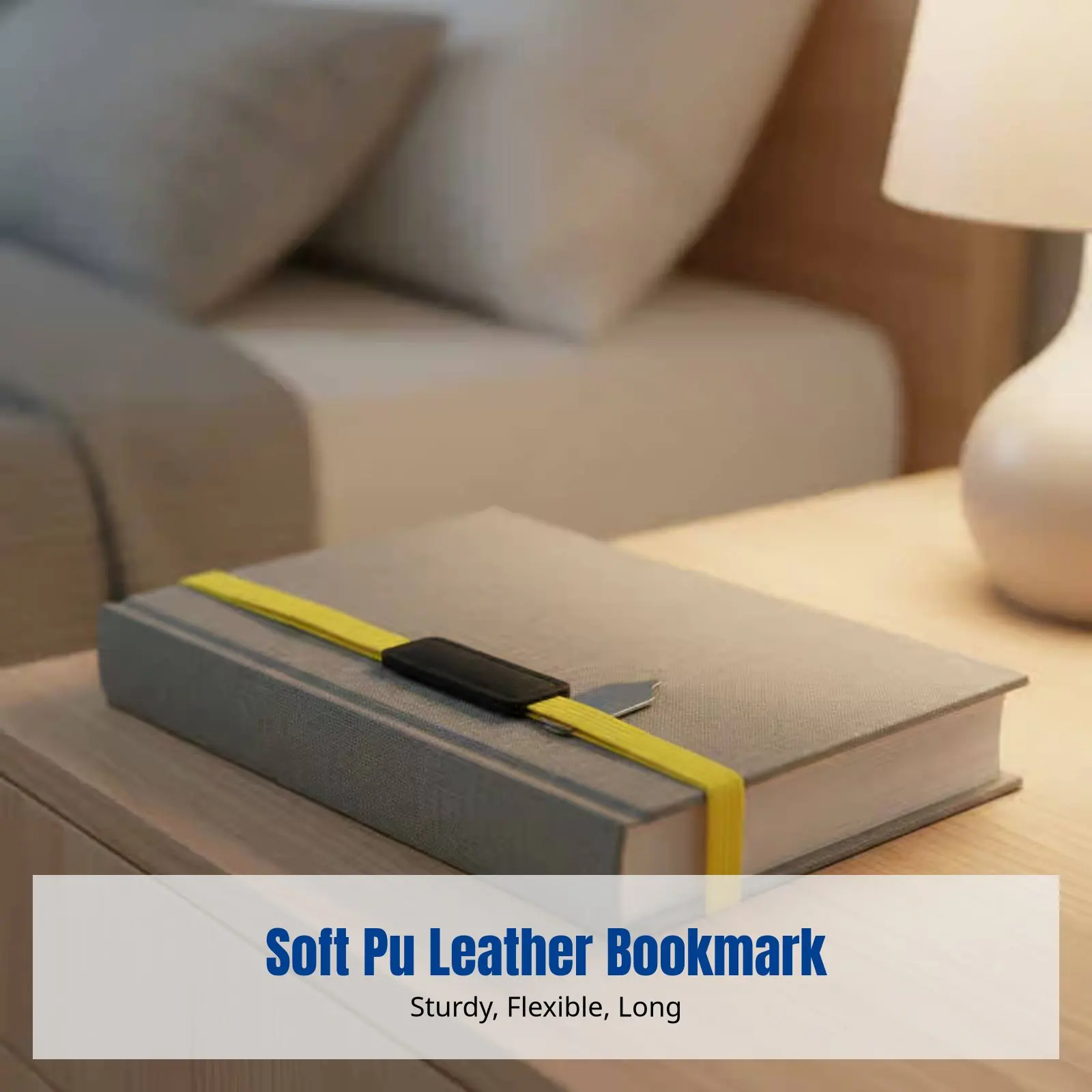PU Leather Elastic Bookmark, Compass Metal Book Strap, Colorful Marker, Stretchable Band