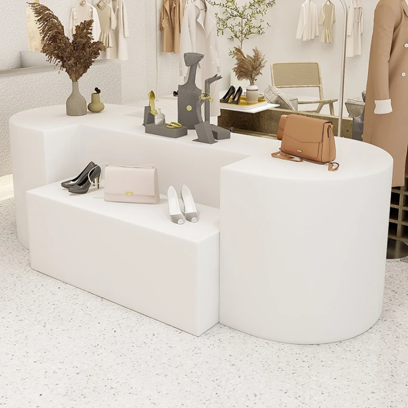 Irregular-shaped Reception Desk Artistic Creativity Modern Fashion Reception Desk Office Furniture Reception Et Table YS40CC
