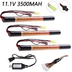 Airsoft gun akumulator akumulator do RC Lipo 11.1V 3500MAH 18650 z ładowarką do AKKU Mini Airsoft Gun baterie model RC akcesoria