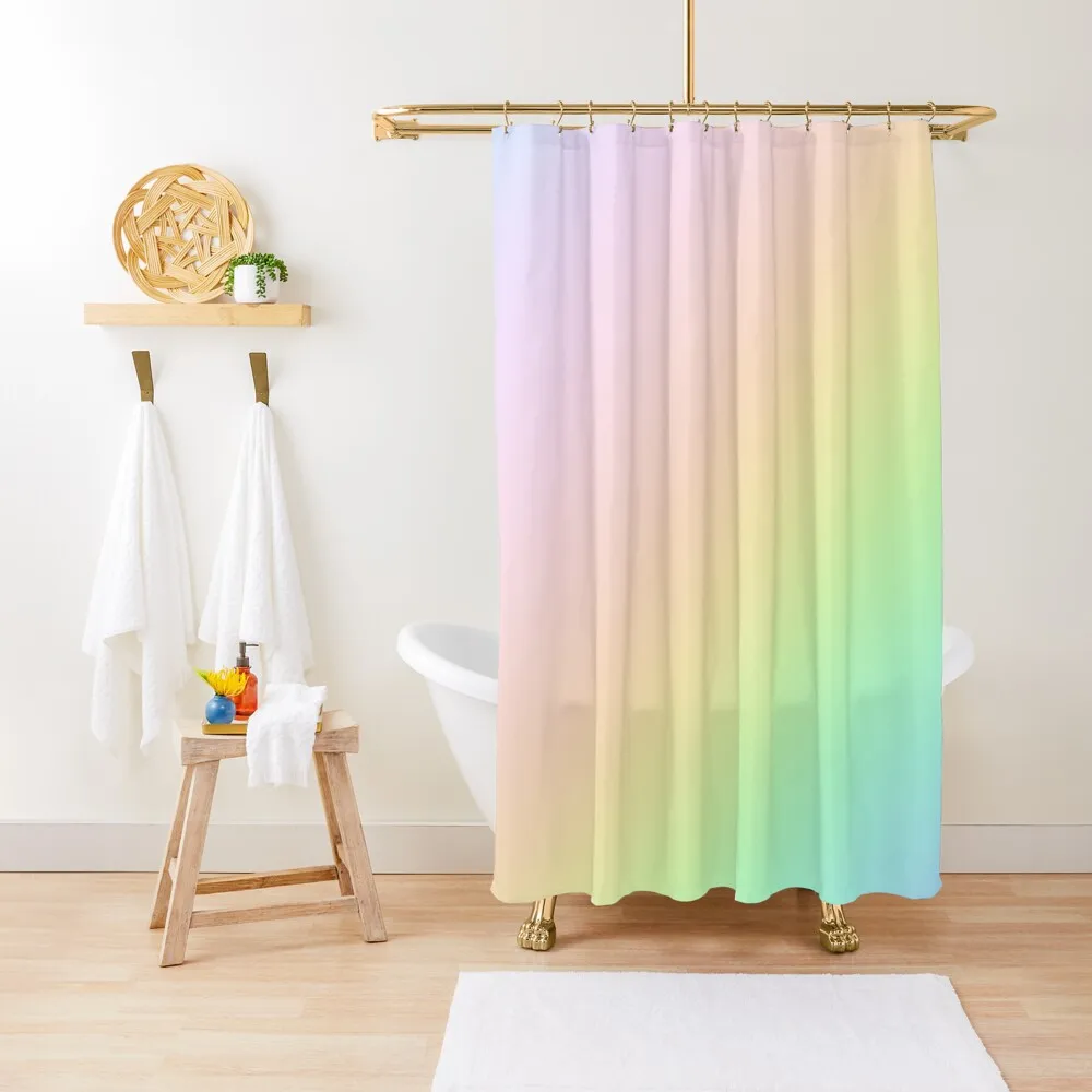 

Prismatic Rainbow Ombre Gradient Design Shower Curtain Bathroom For Shower Toilet Accessories Bathroom Funny Shower Curtain