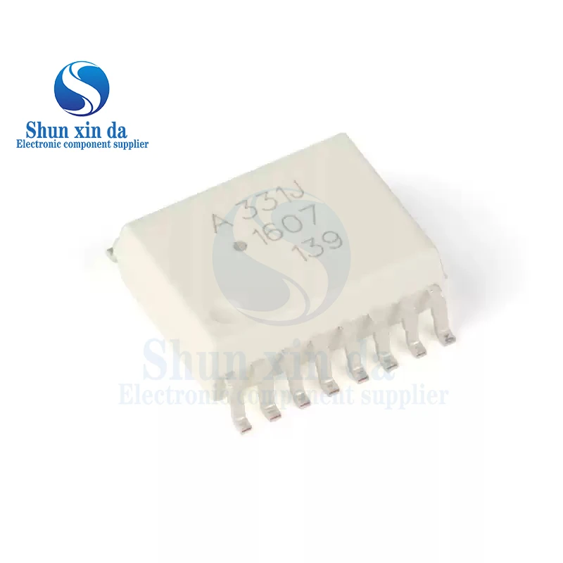 10PCS ACPL-331J-500E ACPL-331J A311J 311J HCPL-A311J SOIC-16 SMD 1.5 Amp Output Current IGBT Gate Driver Optocoupler IC Original