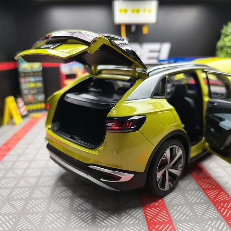 1:18 VW ID4 ID.4 X SUV سبيكة الطاقة الجديدة نموذج سيارة دييكاست المعادن المركبات الكهربائية نموذج سيارة محاكاة مجموعة الاطفال اللعب هدية #4