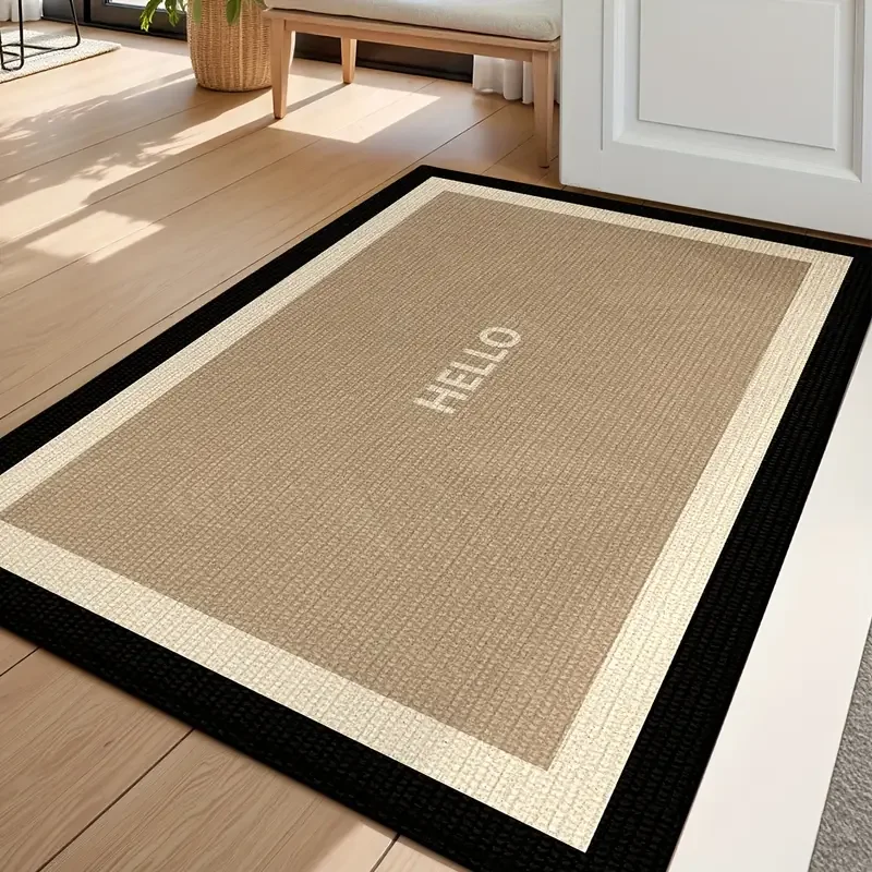 VIKAMA-felpudo antideslizante absorbente, alfombrilla para suelo de entrada, puerta de entrada Simple de estilo europeo, resistente al desgaste, resistente a frotar