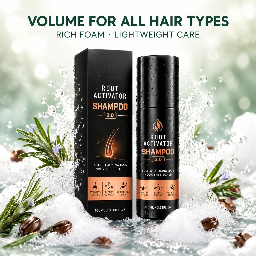 Rosemary Hair Growth Shampoo Nourishes Straighten Damaged Hair Promote Hair Growth Anti Hair Loss Natural Root Activator Shampoo