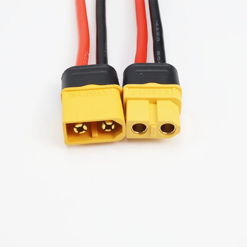 5 قطعة موصل XT60H أنثى ذكر 14AWG 100 مللي متر مع غمد الإسكان كابل توصيل سلك السيليكون DIY بها بنفسك RC يبو بطارية طائرة بدون طيار FPV Expan