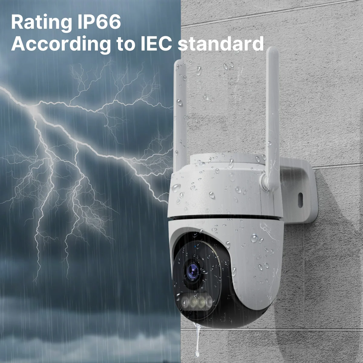 WONSDAR 2 قطعة كمية HD WIFI IP كاميرا Type-C واجهة الذكية للرؤية الليلية 2-Way الصوت تصنيف IP66 مراقبة الأمن iCsee #6