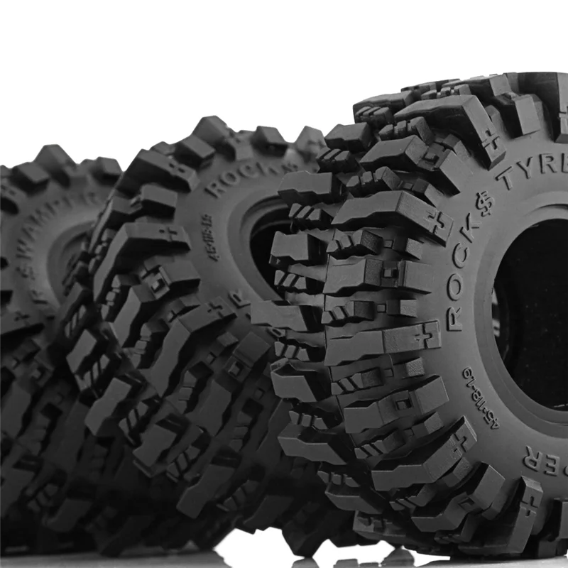 

XX-4PCS 120MM 1.9In Rubber Off -Road Tyres Wheel Tires For 1: 10 RC Crawler Car Axial SCX10 90046 AXI03007 TRX4 Parts Accessorie