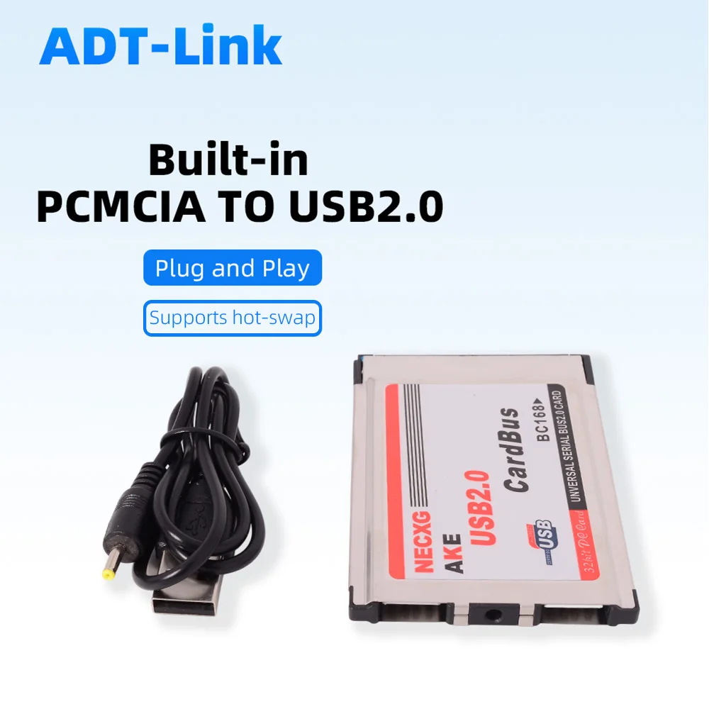 

NEC Chip PCMCIA TO USB2.0 Short Card Can Be Connected To A Portable Hard Drive Without Exposing It for SSD Camera Printer DVD