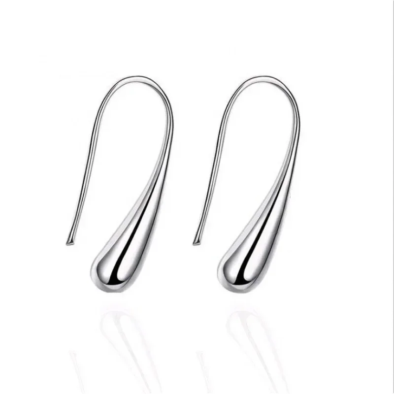 4PC Simple Ring Necklace Bracelet Earrings Four-piece Set Suitable for Engagement Jewelry Fashion Teardrop Jewelry Set for Women image 6
