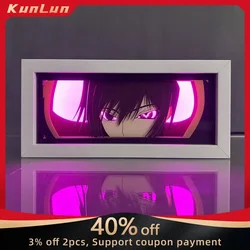 Code Geass Anime Peripherals Lelouch Lamperouge Figure Led Light Paper Cut Shadow Box Figures Lightbox Ornaments Toys Kids Gifts