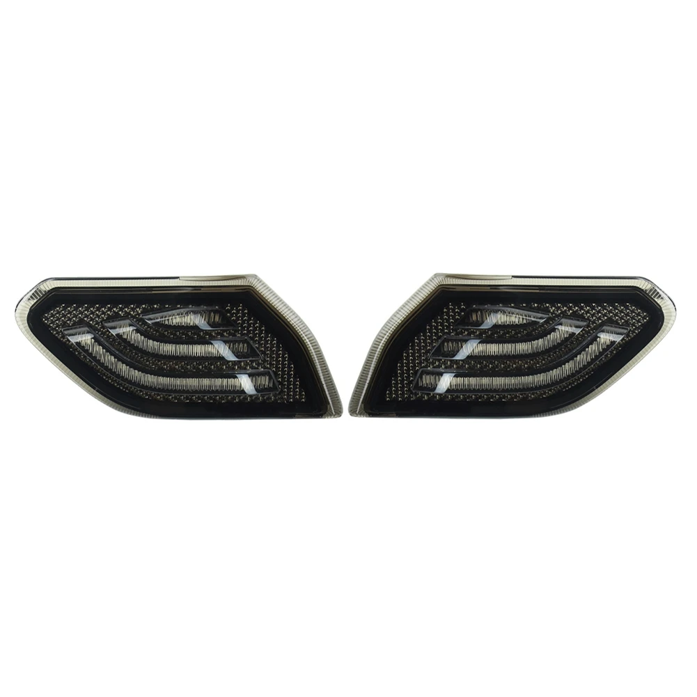 Black LED Turn Light Side Marker Front Fender Turn Signal Lamps for Jeep Wrangler JL Gladiator JT