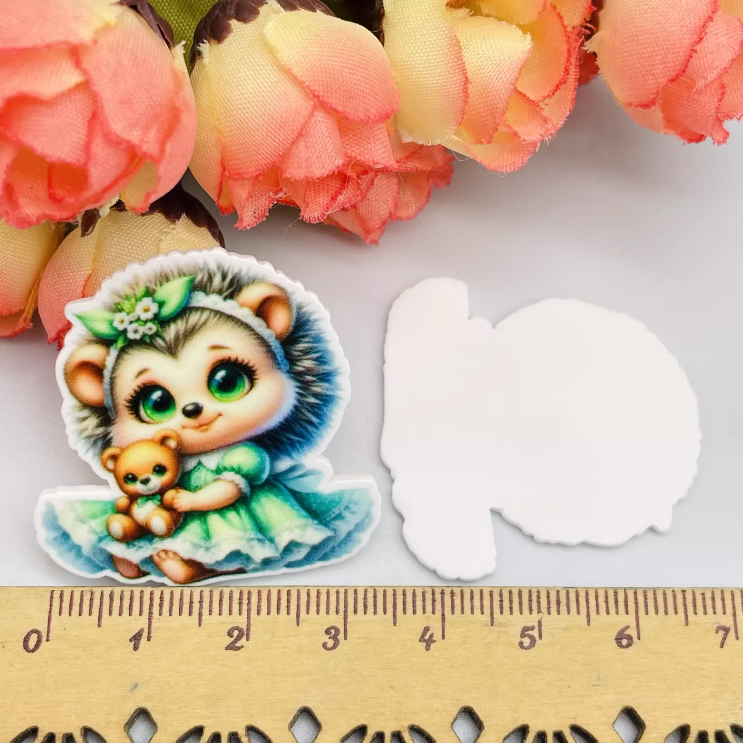 10pcs Cute animals Resin Planar  back Art Decoration Charm Craft DIY Hair Ornament Accessories,