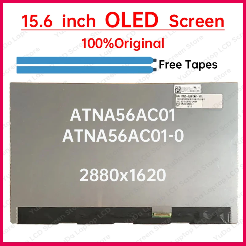 Pantalla LCD OLED para ordenador portátil, Panel de matriz eDP de 40 Pines, 15,6 pulgadas, ATNA56AC01 ATNA56AC01-0, para ASUS K3502Z, K6500Z, M1503Q, M3502R