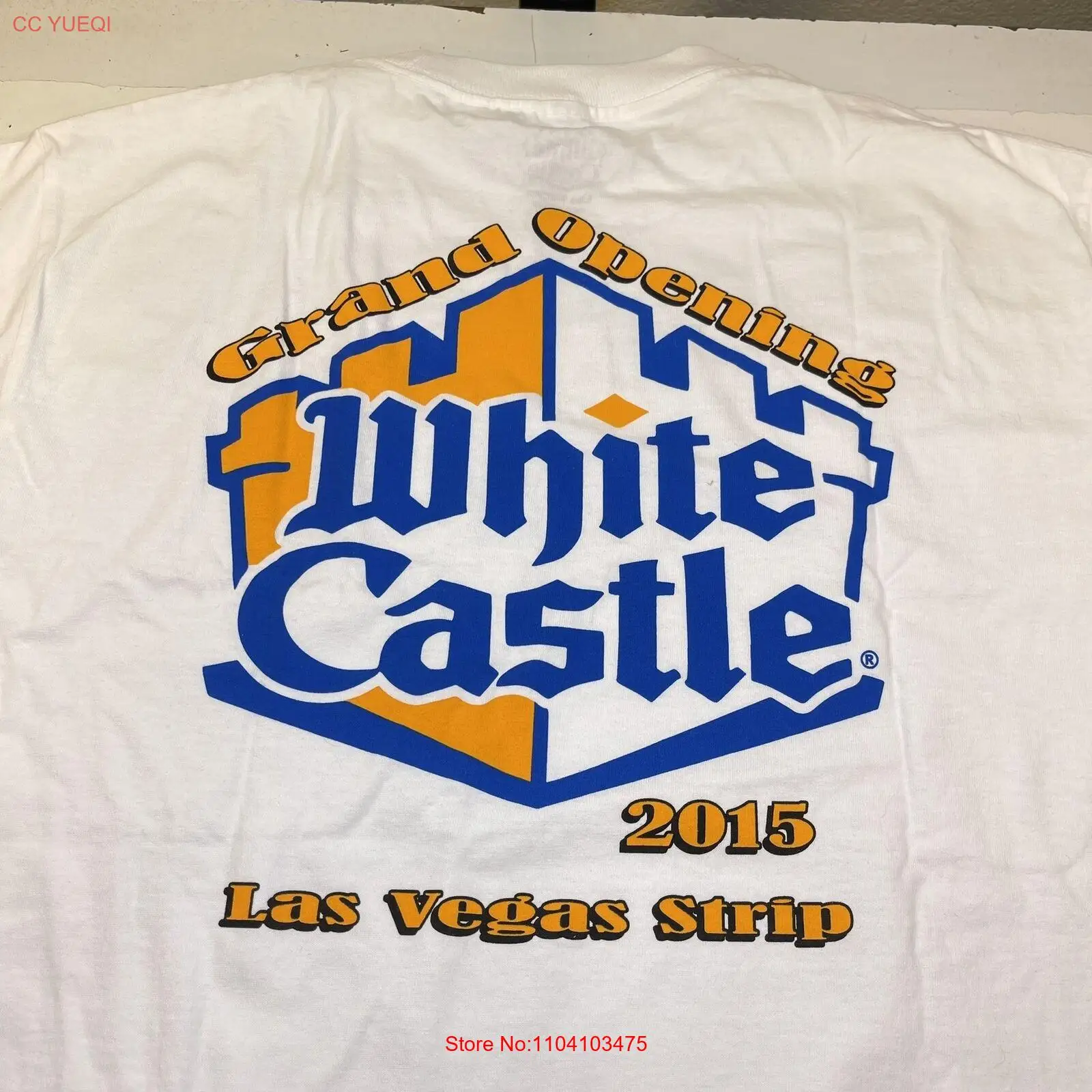 NEW WHITE CASTLE HAMBURGERS LAS VEGAS STRIP RESTAURANT OPENING T SHIRT Mens L