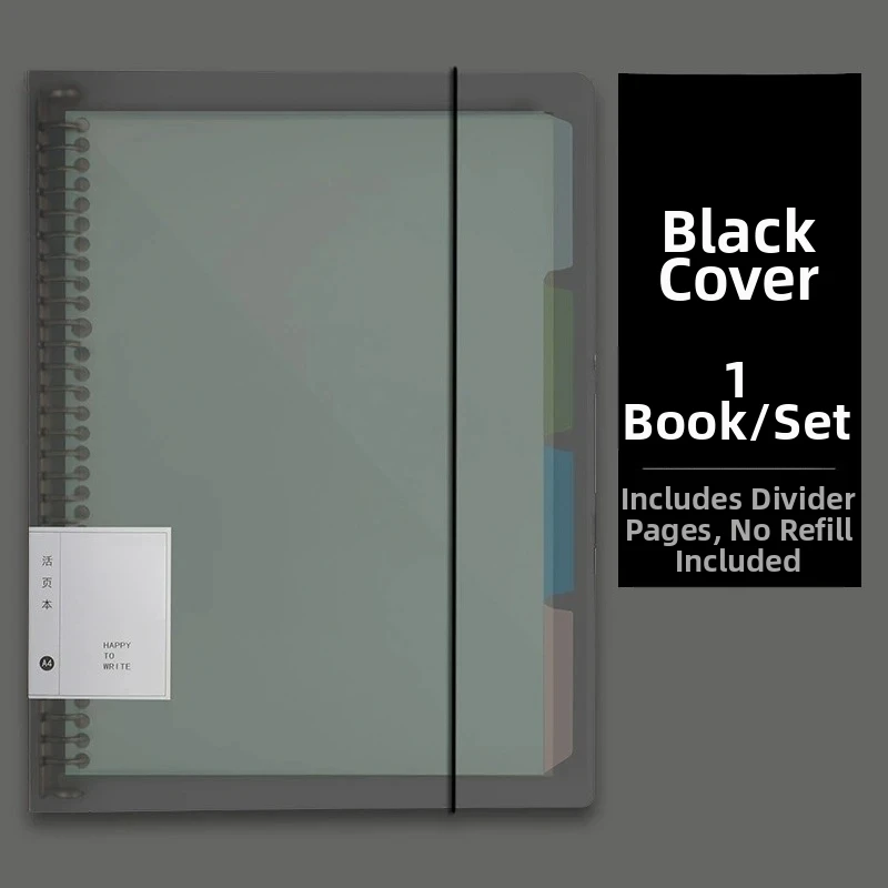 60Sheet Replaceable Refill Loose Leaf Notebook A4 A5 B5 Spiral Binder Paper Index Writing Book Stationery Office School Supplies view 6