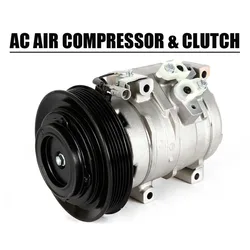 Air Conditioner Compressor Durable AC A/C Compressor w/Clutch For 2003 2004 2005 2006 2007 2008 Toyota Corolla / Matrix 1.8L