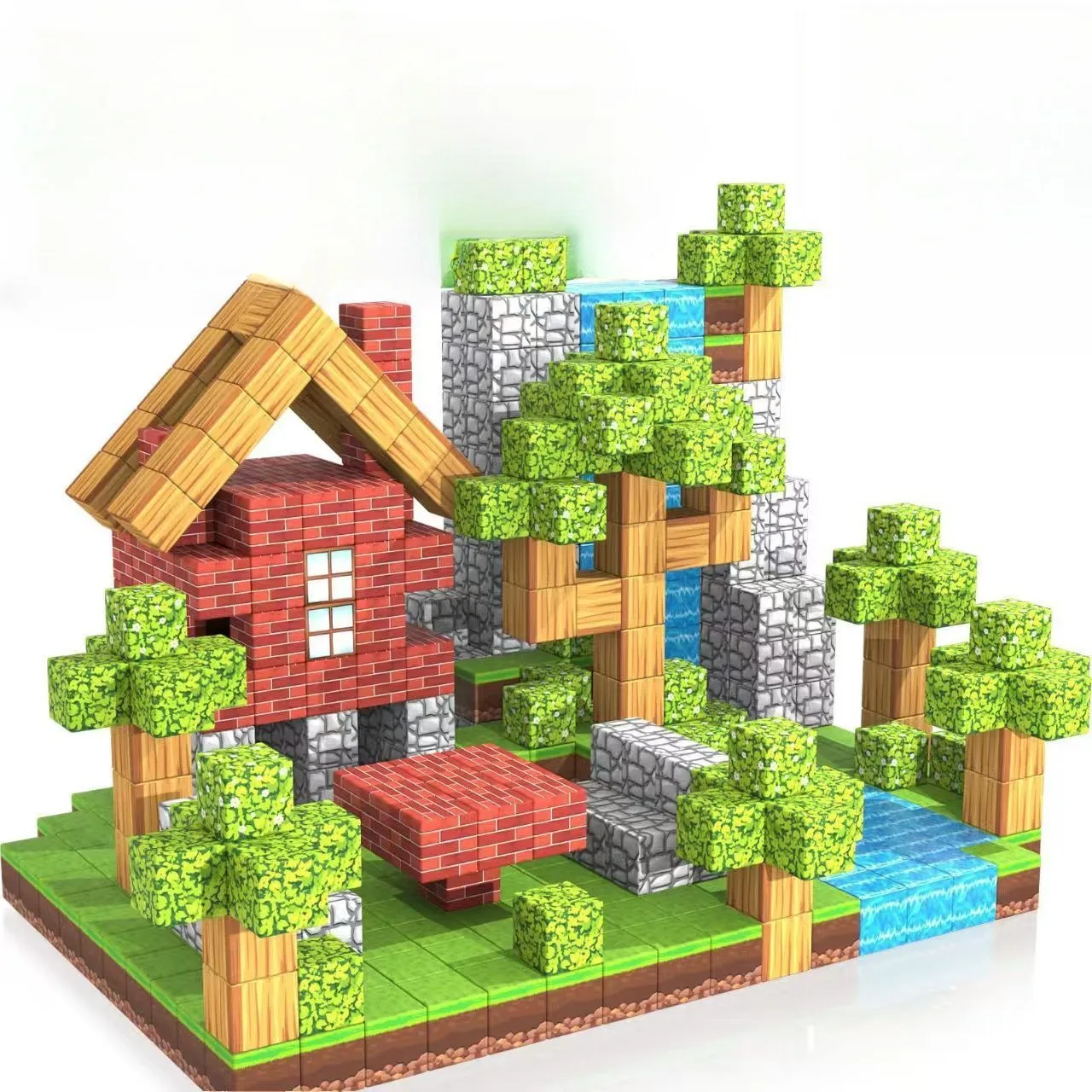 Nueva actualización de bloques de construcción magnéticos, imanes de cubo del mundo, juguetes modelo DIY para niños, juguetes sensoriales para niños, regalos